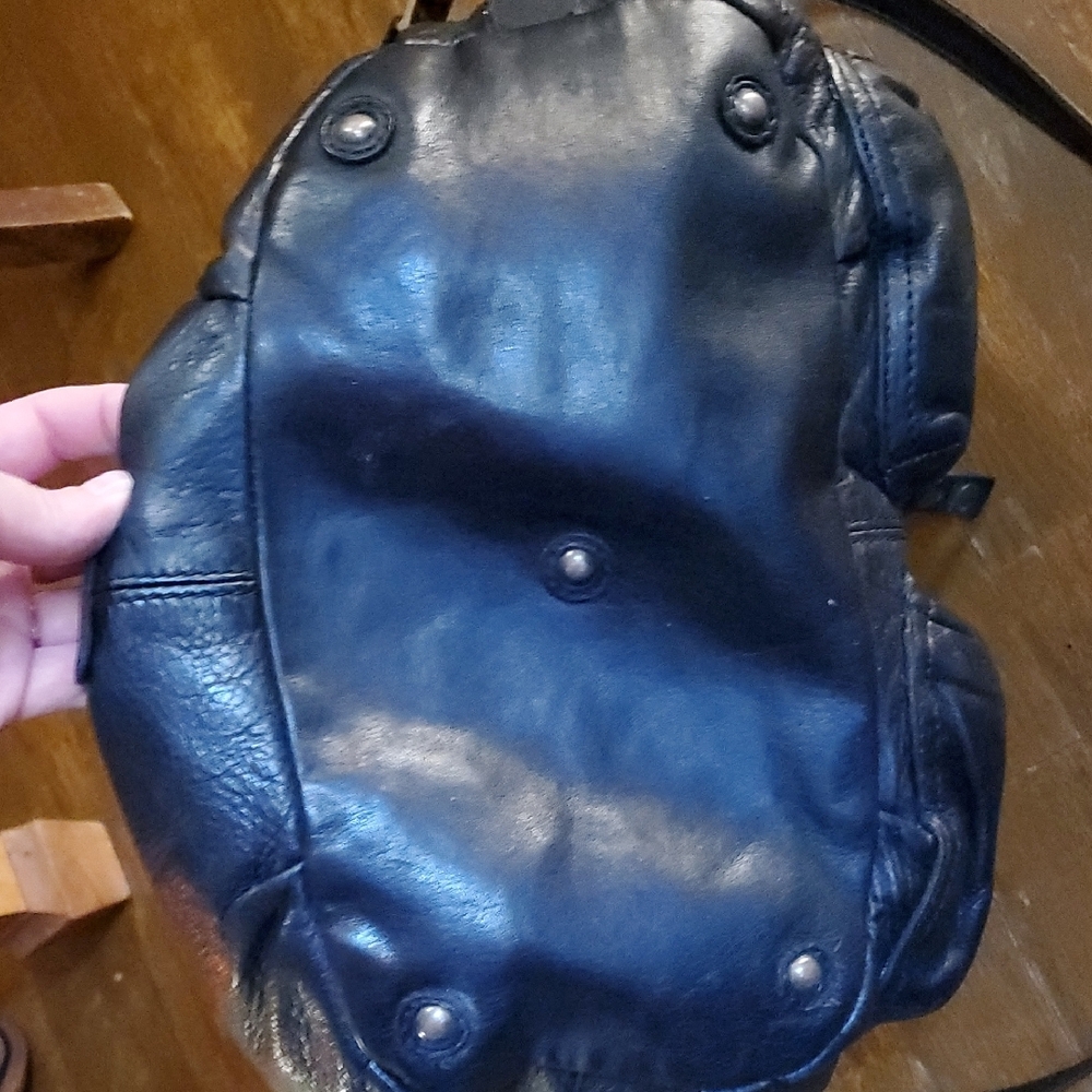Frye Black Leather Studded Shoulder Bag - Picture 5 of 11